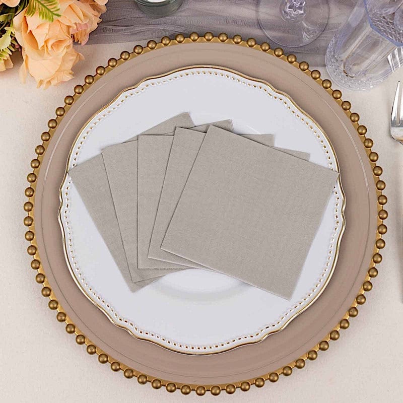 50 Soft 2 Ply Disposable Dinner Cocktail Paper Napkins