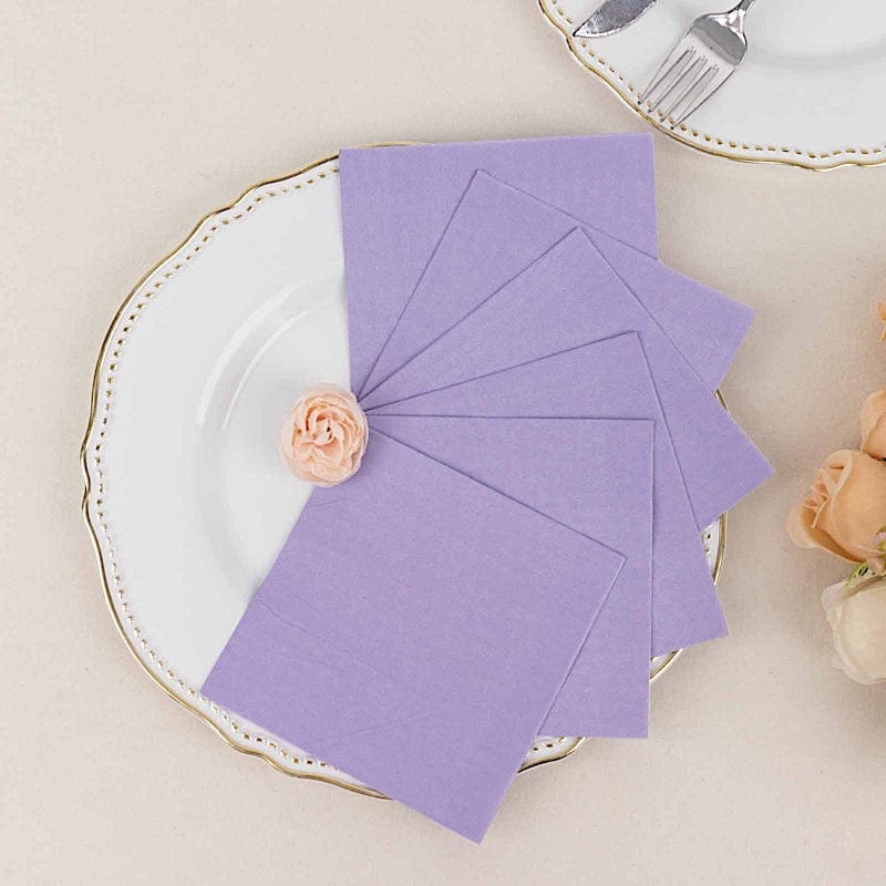 50 Soft 2 Ply Disposable Dinner Cocktail Paper Napkins