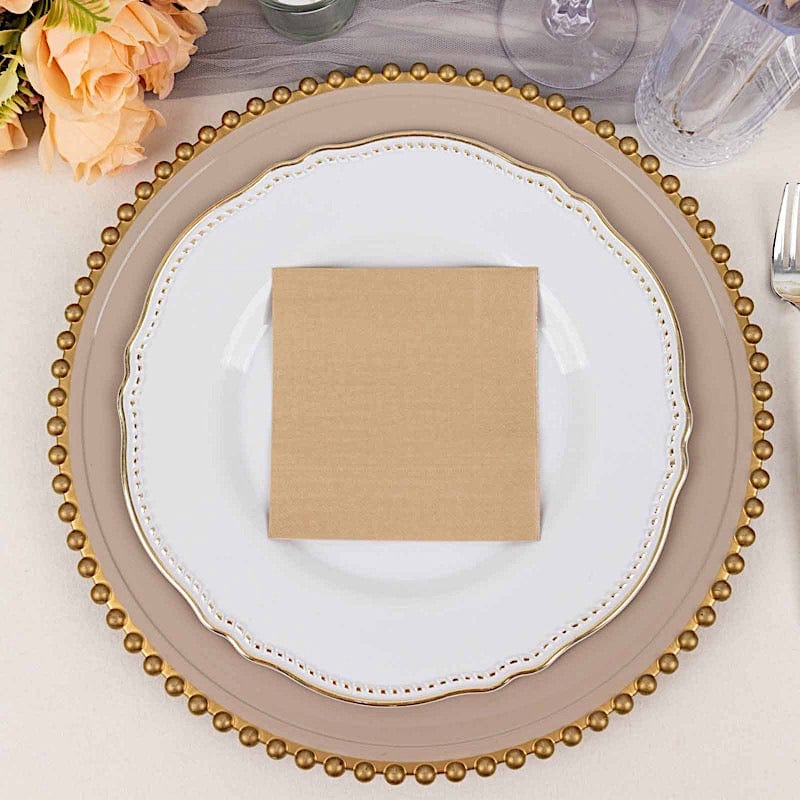 50 Soft 2 Ply Disposable Dinner Cocktail Paper Napkins