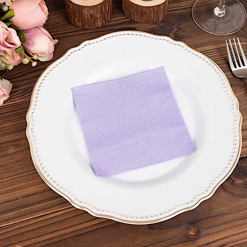 50 Soft 2 Ply Disposable Dinner Cocktail Paper Napkins