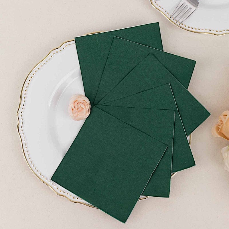 50 Soft 2 Ply Disposable Dinner Cocktail Paper Napkins