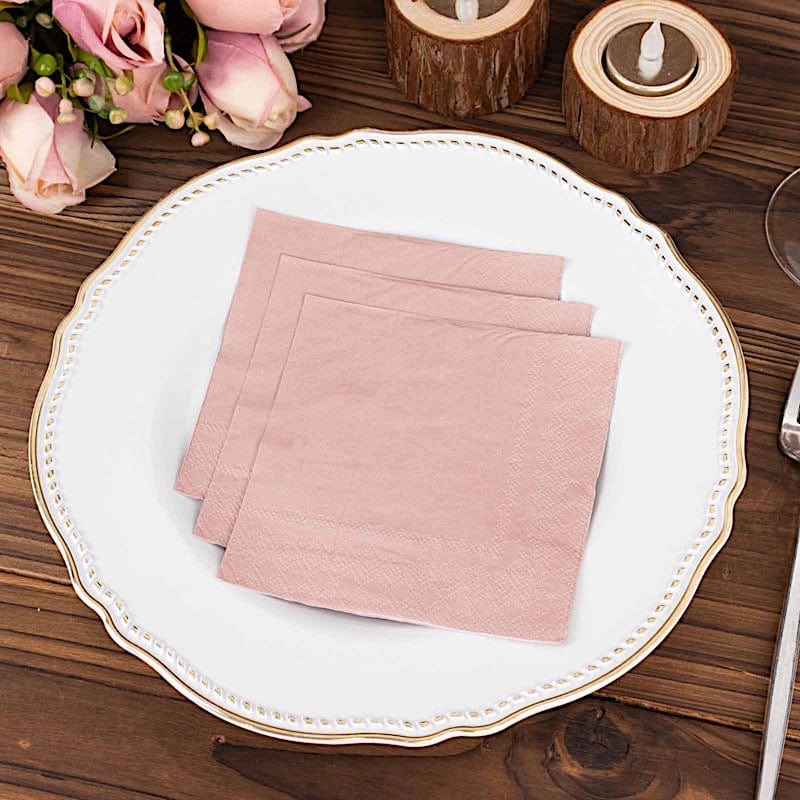 50 Soft 2 Ply Disposable Dinner Cocktail Paper Napkins