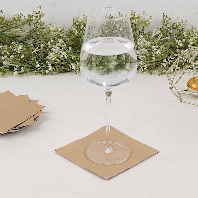 50 Soft 2 Ply Disposable Dinner Cocktail Paper Napkins