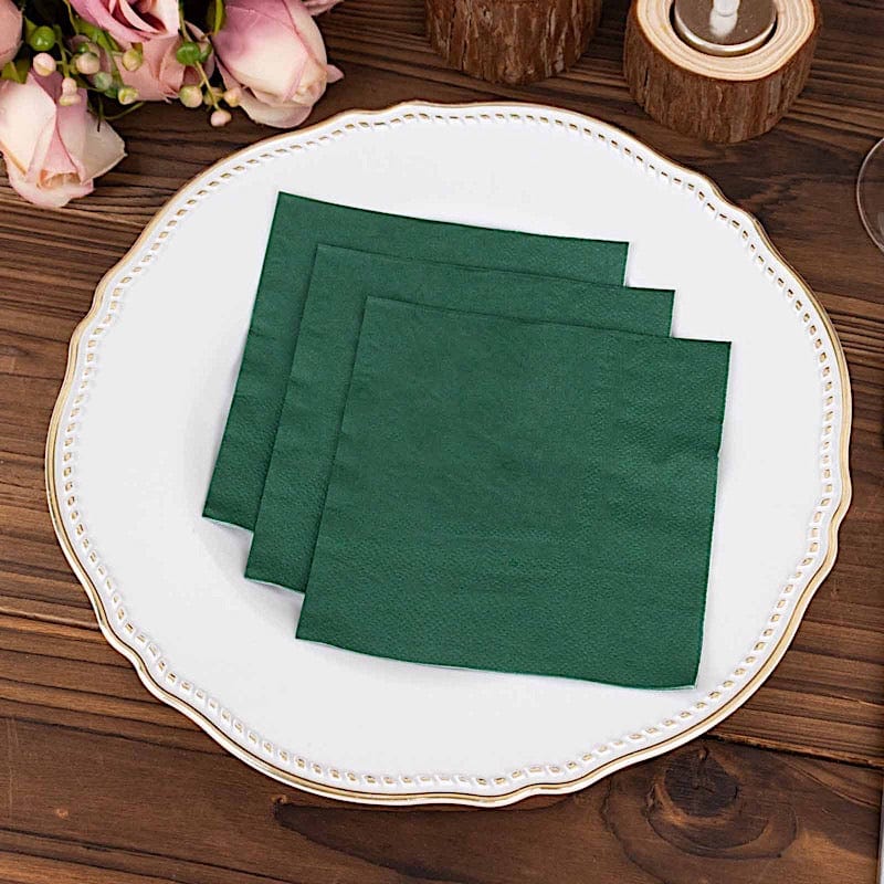 50 Soft 2 Ply Disposable Dinner Cocktail Paper Napkins