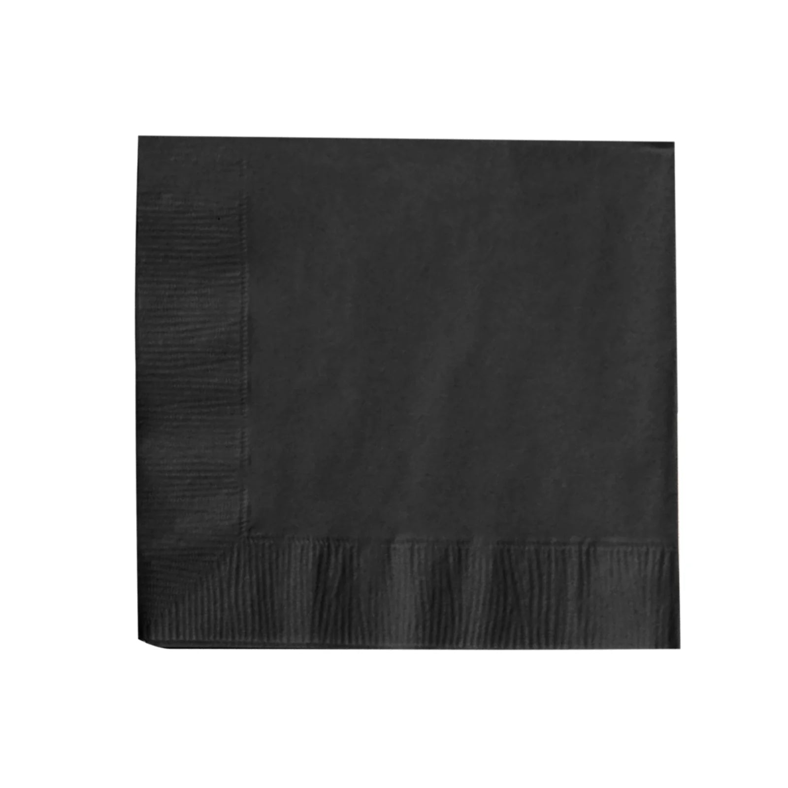 50 Soft 2 Ply Disposable Dinner Cocktail Paper Napkins NAP_BEV1_BLK