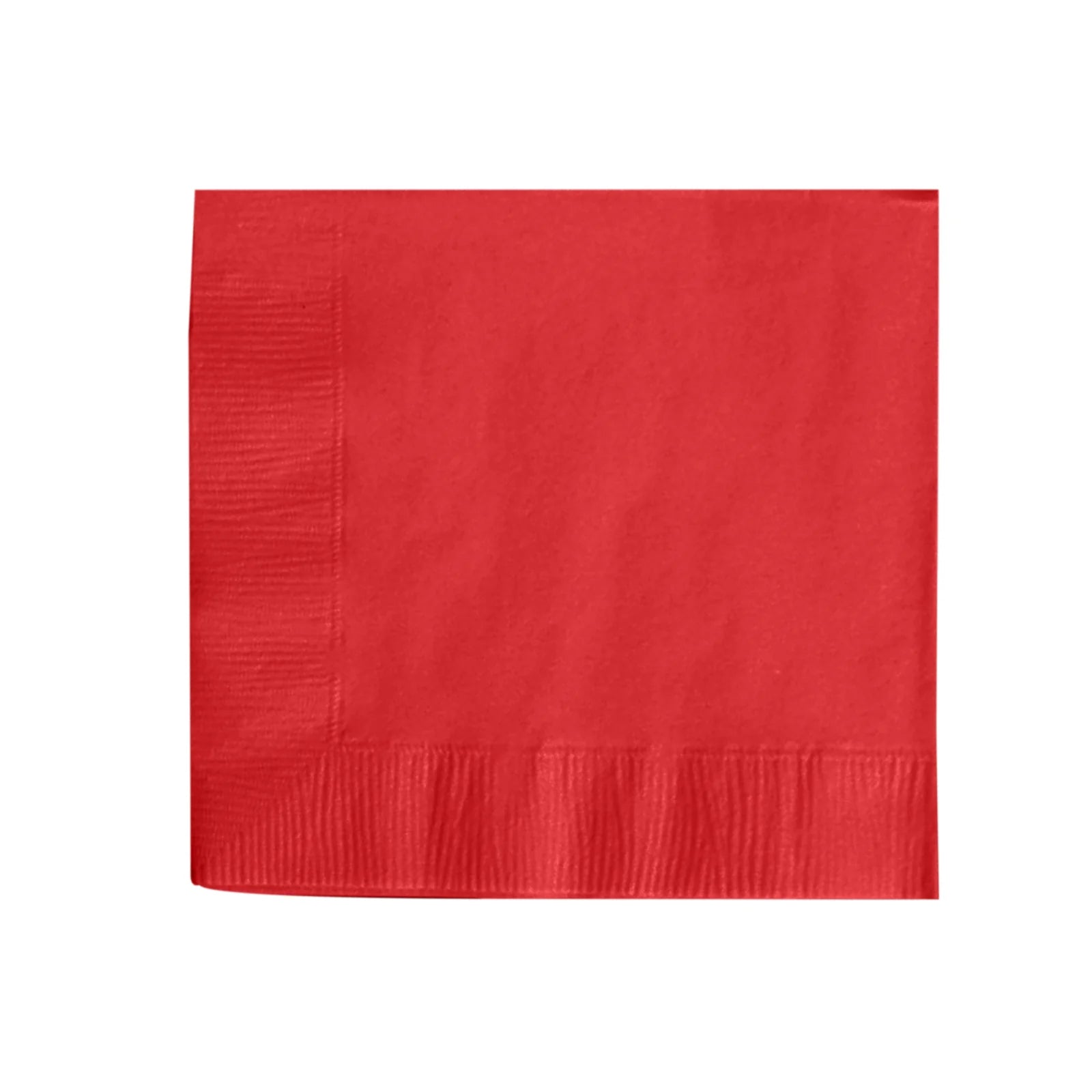 50 Soft 2 Ply Disposable Dinner Cocktail Paper Napkins NAP_BEV1_RED