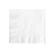 50 Soft 2 Ply Disposable Dinner Cocktail Paper Napkins NAP_BEV1_WHT