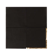 50 Soft 2 Ply Disposable Dinner Cocktail Paper Napkins with Gold Foil Edge