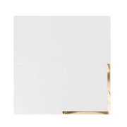 50 Soft 2 Ply Disposable Dinner Cocktail Paper Napkins with Gold Foil Edge