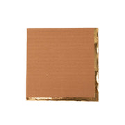 50 Soft 2 Ply Disposable Dinner Cocktail Paper Napkins with Gold Foil Edge NAP_BEV1_TCGD