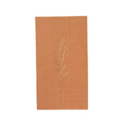 50 Soft Paper Dinner Napkins with Gold Embossed Leaf
