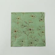 50 Square Soft 2 Ply Dinner Paper Napkins with Flowers Print