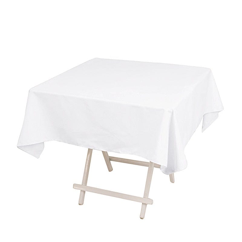 54" Cotton Blend Square Tablecloth for Weddings and Events