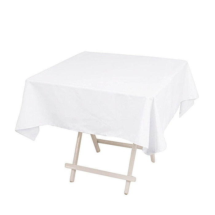 54" Cotton Blend Square Tablecloth for Weddings and Events