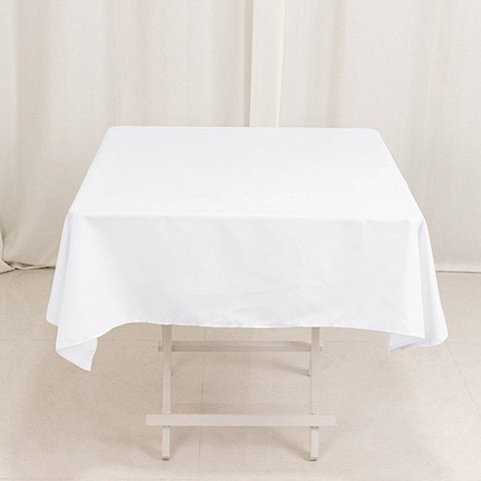 54" Cotton Blend Square Tablecloth for Weddings and Events