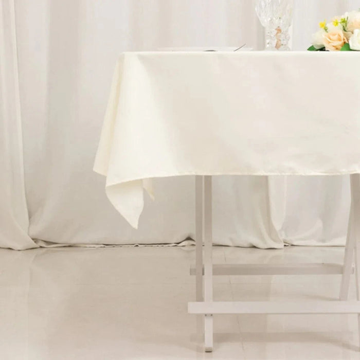 54" Cotton Blend Square Tablecloth for Weddings and Events