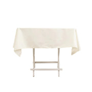 54" Cotton Blend Square Tablecloth for Weddings and Events TAB_COT01_5454_IVR