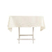 54" Cotton Blend Square Tablecloth for Weddings and Events TAB_COT01_5454_IVR