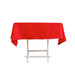 54" Cotton Blend Square Tablecloth for Weddings and Events TAB_COT01_5454_RED