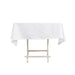 54" Cotton Blend Square Tablecloth for Weddings and Events TAB_COT01_5454_WHT