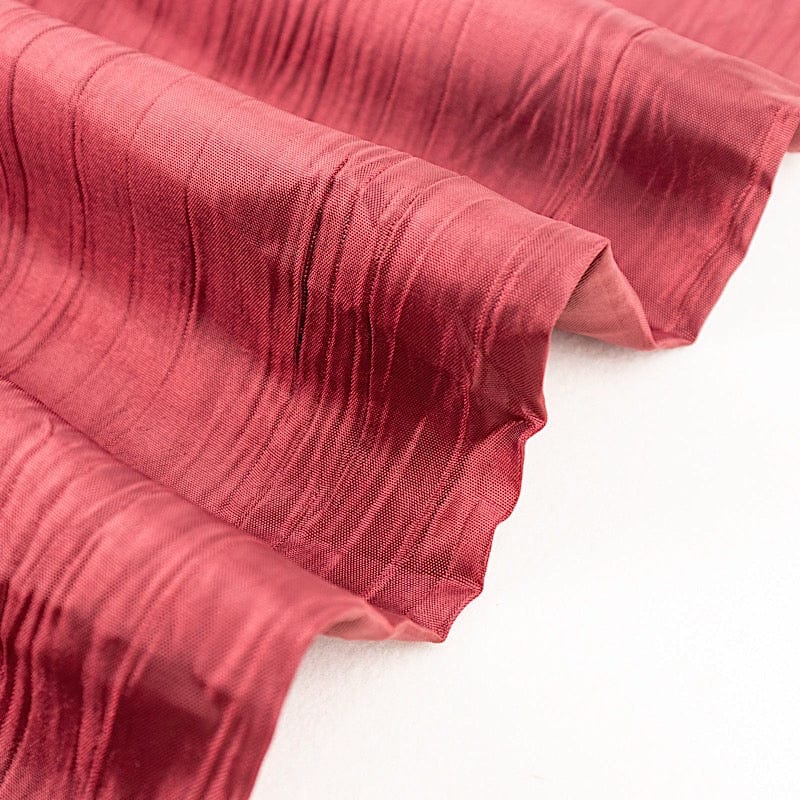 54" x 10 yards Accordion Crinkled Taffeta Fabric Bolt