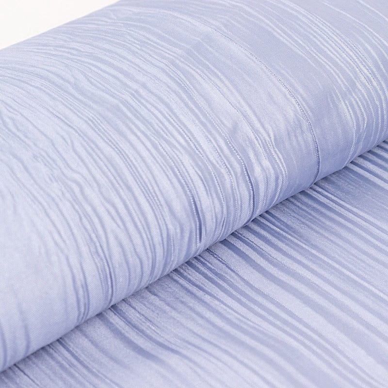 54" x 10 yards Accordion Crinkled Taffeta Fabric Bolt