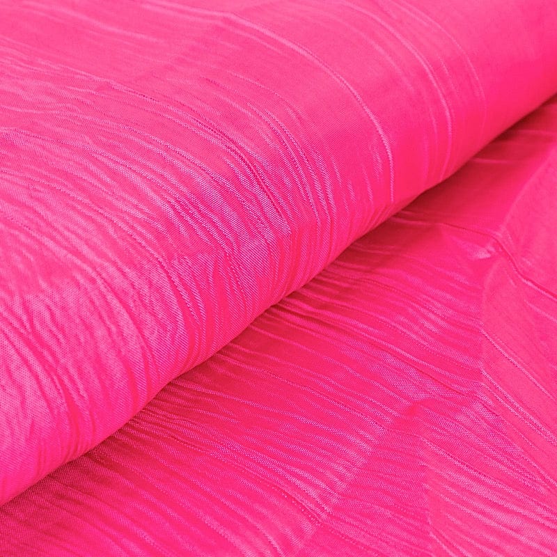 54" x 10 yards Accordion Crinkled Taffeta Fabric Bolt
