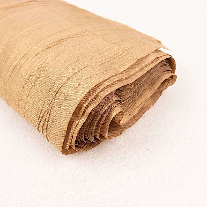 54" x 10 yards Accordion Crinkled Taffeta Fabric Bolt