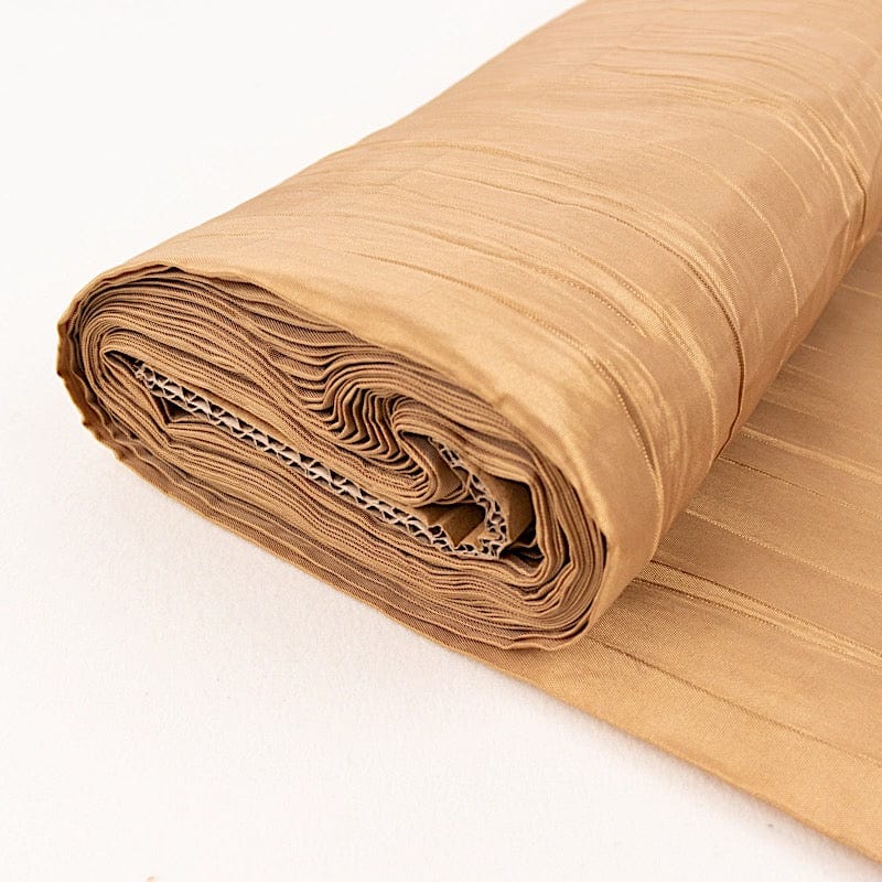 54" x 10 yards Accordion Crinkled Taffeta Fabric Bolt