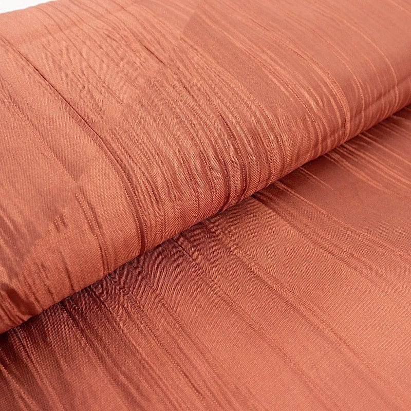 54" x 10 yards Accordion Crinkled Taffeta Fabric Bolt