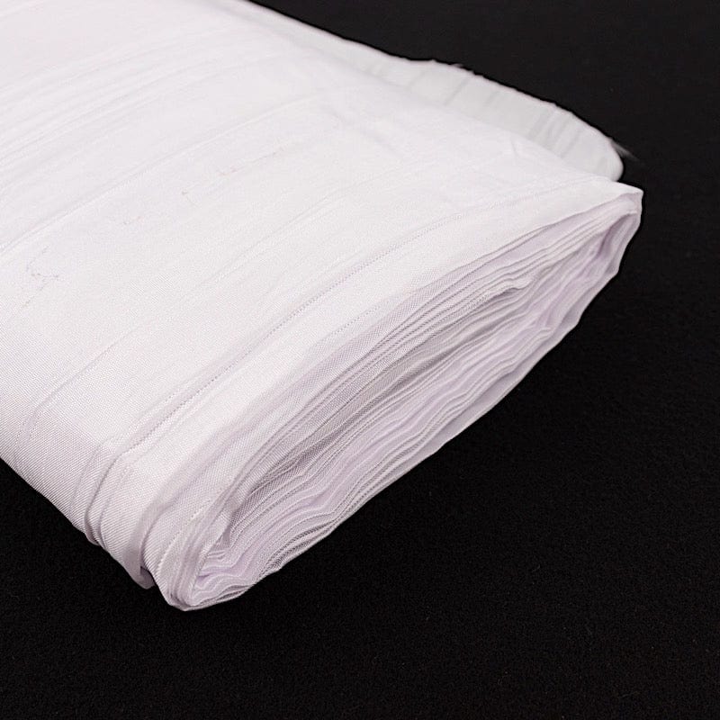 54" x 10 yards Accordion Crinkled Taffeta Fabric Bolt