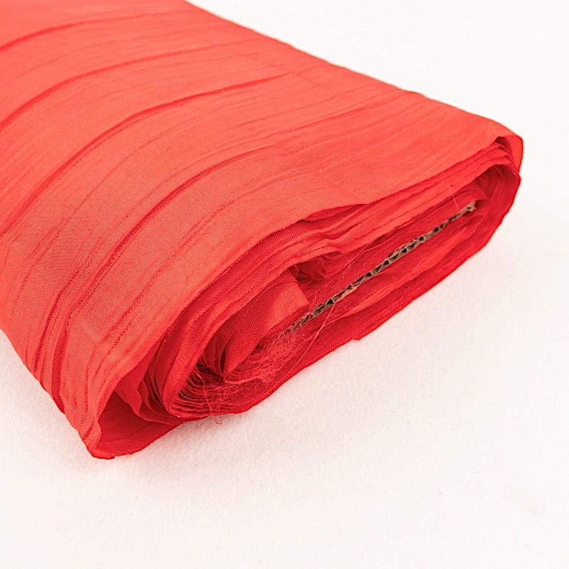 54" x 10 yards Accordion Crinkled Taffeta Fabric Bolt