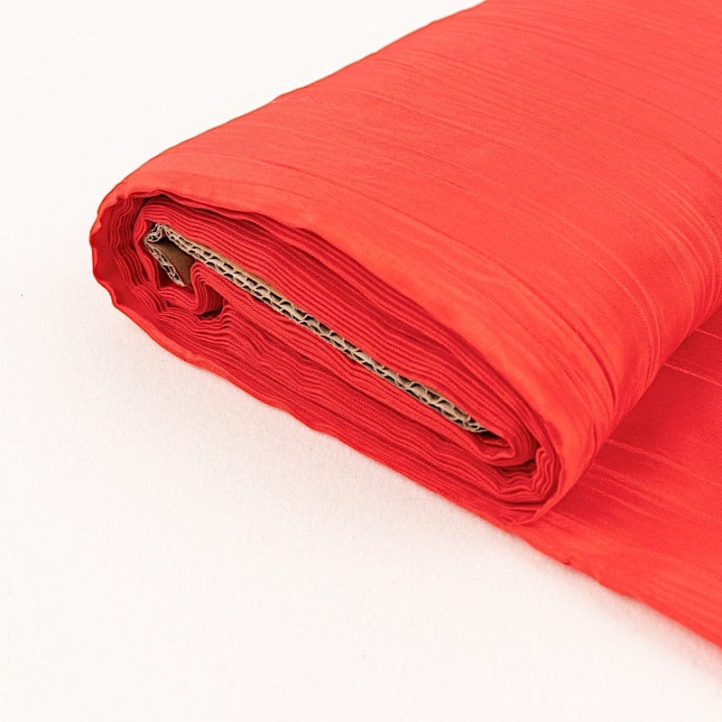 54" x 10 yards Accordion Crinkled Taffeta Fabric Bolt
