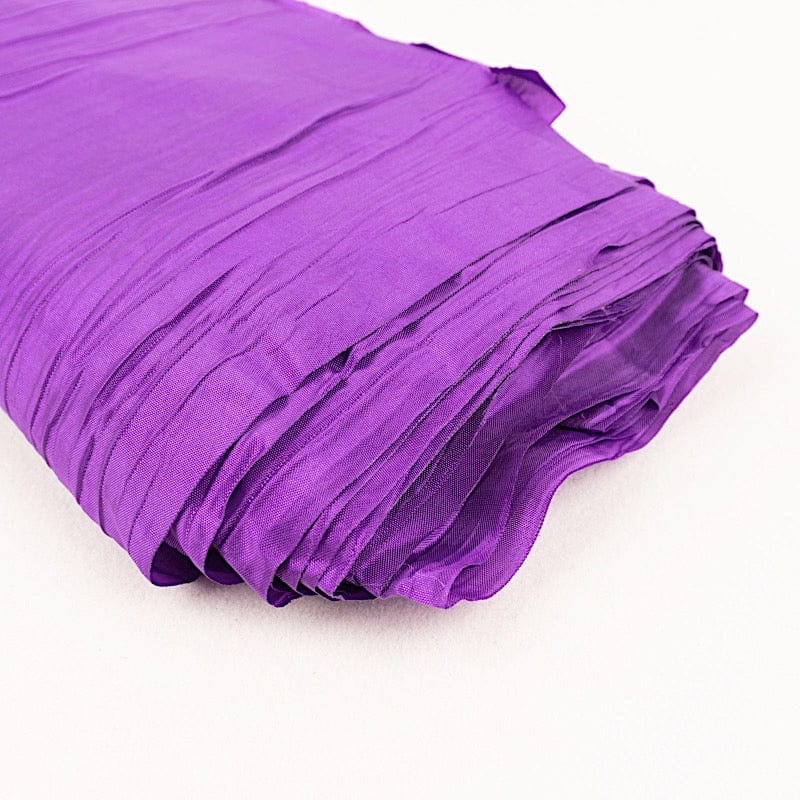 54" x 10 yards Accordion Crinkled Taffeta Fabric Bolt
