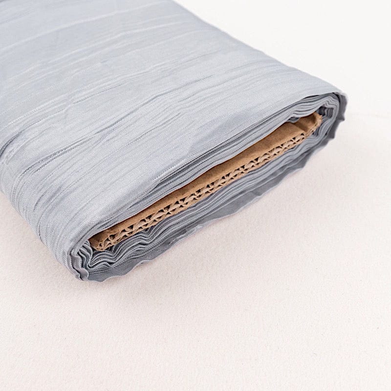 54" x 10 yards Accordion Crinkled Taffeta Fabric Bolt