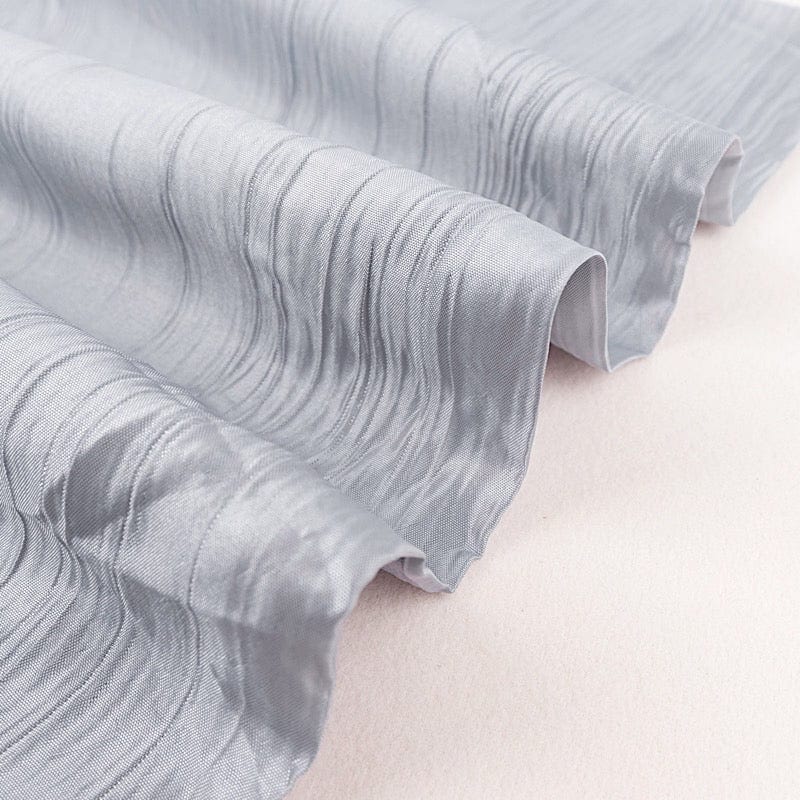 54" x 10 yards Accordion Crinkled Taffeta Fabric Bolt