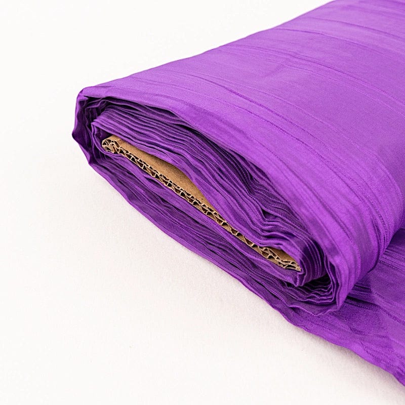 54" x 10 yards Accordion Crinkled Taffeta Fabric Bolt