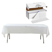 54" x 300 ft Disposable Plastic Table Cover Roll Cuts Up Box