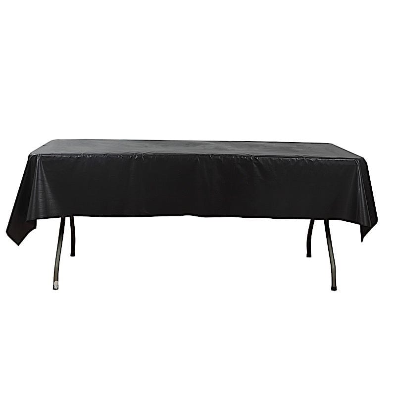 54" x 300 ft Disposable Plastic Table Cover Roll Cuts Up Box TAB_PVC_S03_300FT_BLK