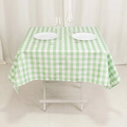 54" x 54" Checkered Gingham Polyester Tablecloth