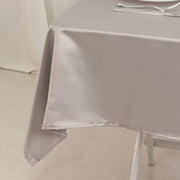 54" x 54" Lamour Satin Square Tablecloth Wedding Party Table Linens
