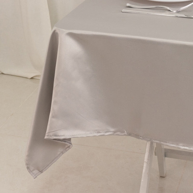 54" x 54" Lamour Satin Square Tablecloth Wedding Party Table Linens