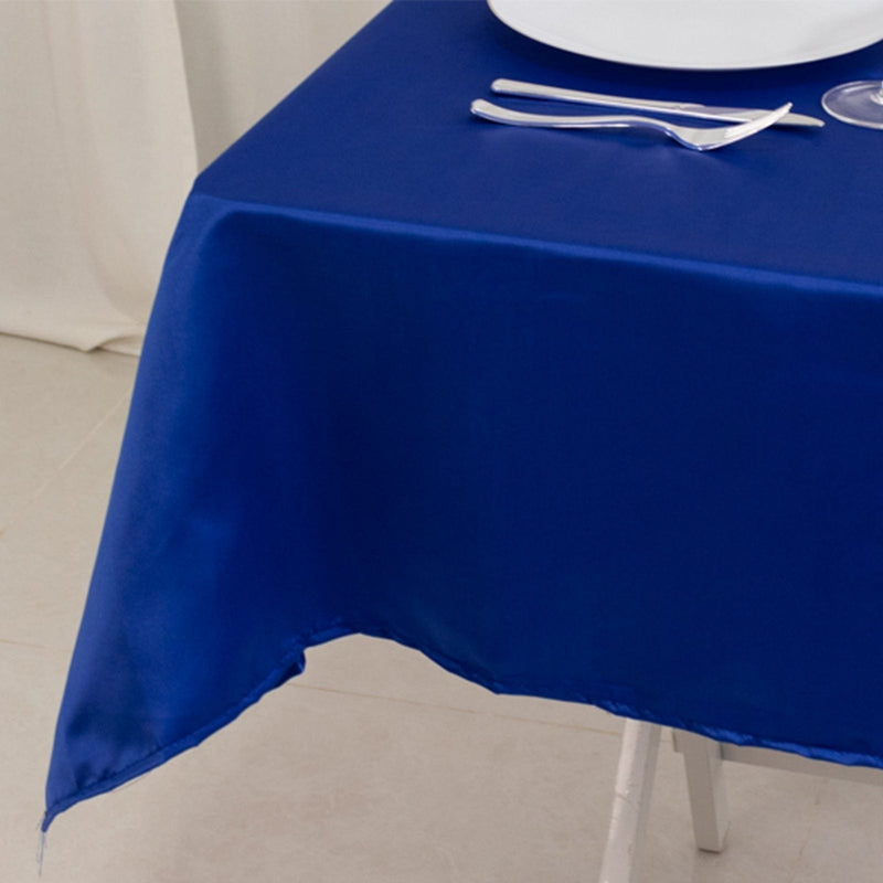 54" x 54" Lamour Satin Square Tablecloth Wedding Party Table Linens