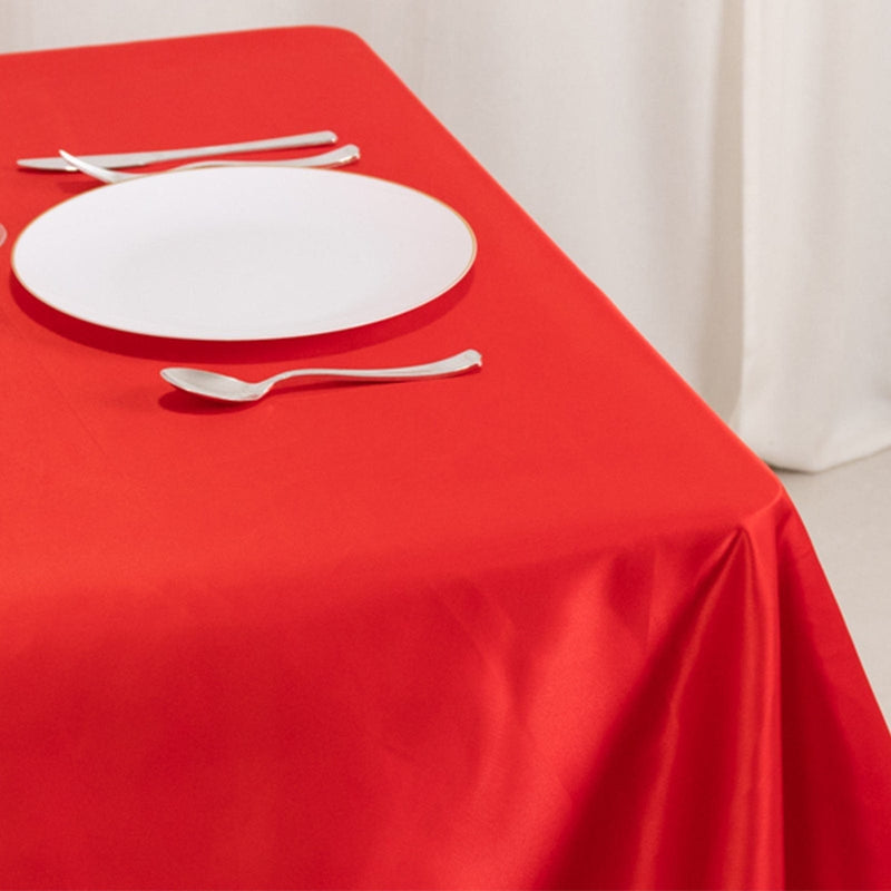 54" x 54" Lamour Satin Square Tablecloth Wedding Party Table Linens