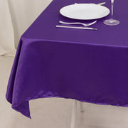 54" x 54" Lamour Satin Square Tablecloth Wedding Party Table Linens