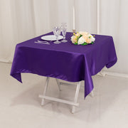 54" x 54" Lamour Satin Square Tablecloth Wedding Party Table Linens
