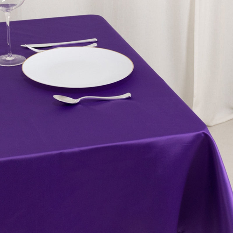 54" x 54" Lamour Satin Square Tablecloth Wedding Party Table Linens