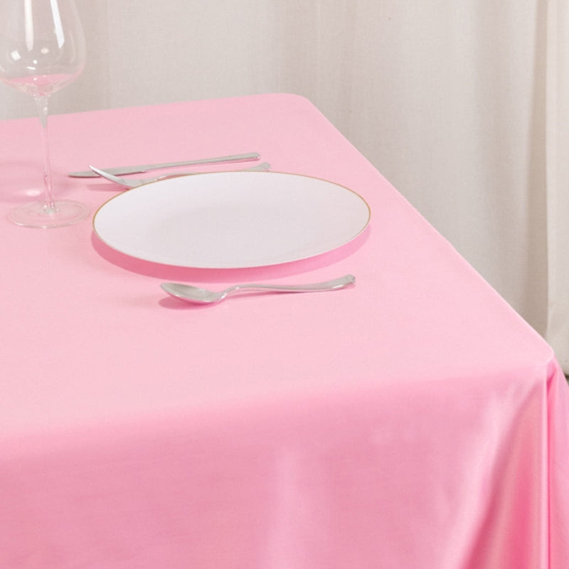 54" x 54" Lamour Satin Square Tablecloth Wedding Party Table Linens