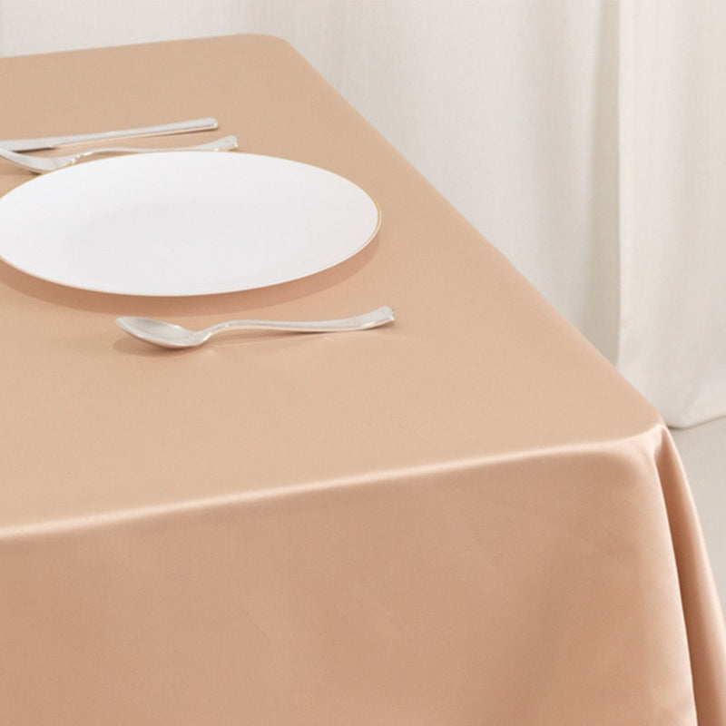 54" x 54" Lamour Satin Square Tablecloth Wedding Party Table Linens
