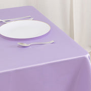 54" x 54" Lamour Satin Square Tablecloth Wedding Party Table Linens